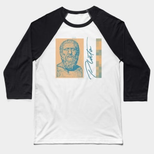 Plato / Retro Aesthetic Design Baseball T-Shirt